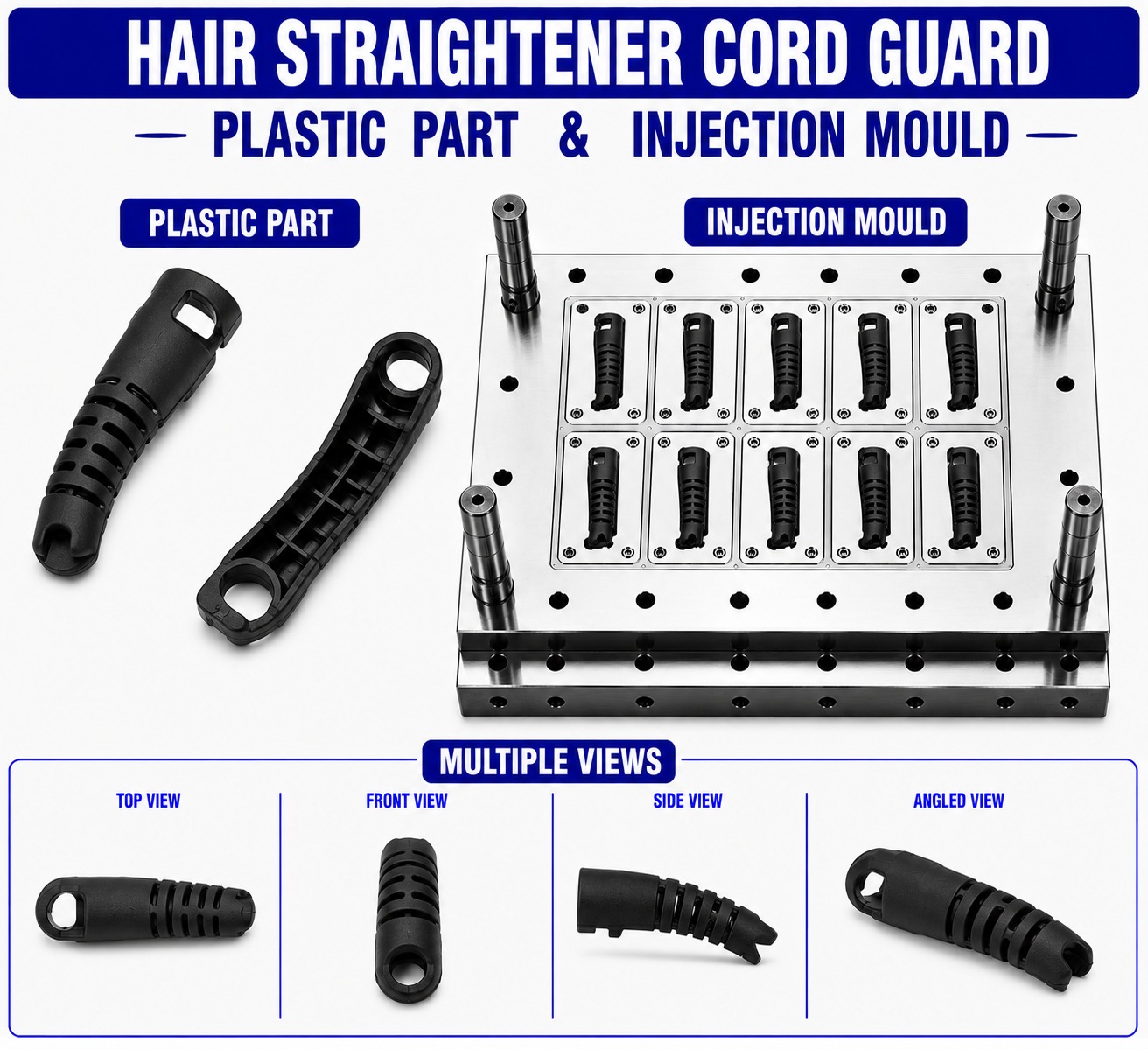 Hair Straightener Plastic Cord Guard Mould and Moulding Service